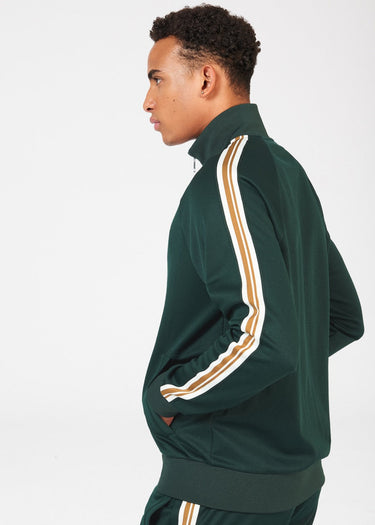 Ben Sherman Vesten House taped track top - dark green