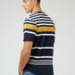 Ben Sherman T-shirts  Engineered stripe tee - dark navy 