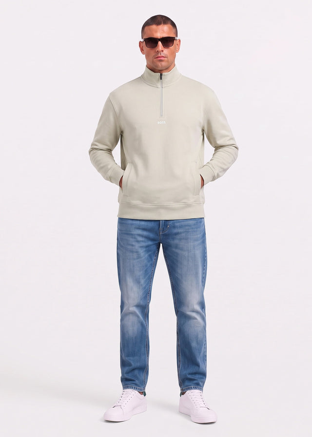 Hugo Boss Pullover Ze smallzip - light beige