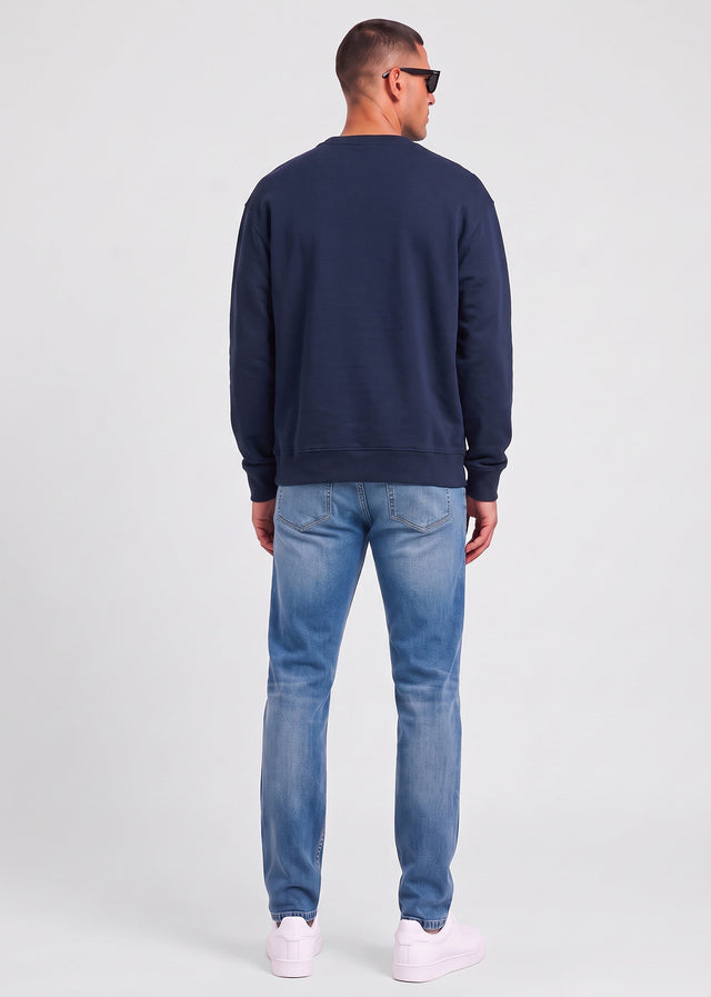Hugo Boss Truien Wesmallcrew - blue