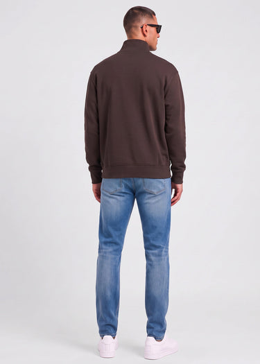 Hugo Boss Pullover Ze smallzip - brown