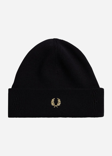 Fred Perry Mutsen Classic beanie - black champagne
