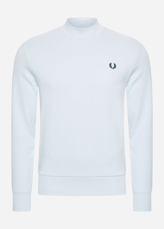 Fred Perry Truien  Laurel wreath graphic high nec - light ice 