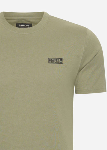 Barbour International T-shirts Small logo tee - bleached olive