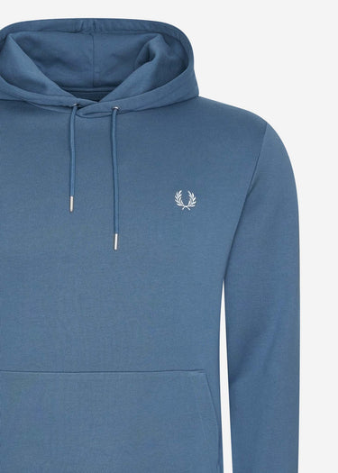 Fred Perry Hoodies Tipped hooded sweatshirt - midnight blue light ice