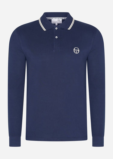 Sergio Tacchini Polo's Sergio 020 ls polo shirt - maritime blue gardenia