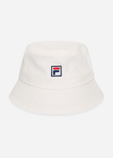 Fila Bucket Hats Bizerte fitted bucket hat - antique white