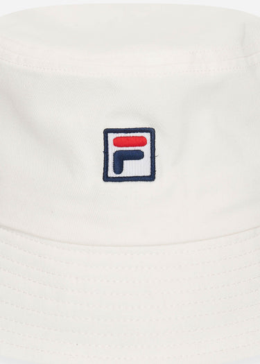 Fila Bucket Hats Bizerte fitted bucket hat - antique white