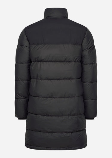 Lyle & Scott Jassen Longline wadded puffer - jet black