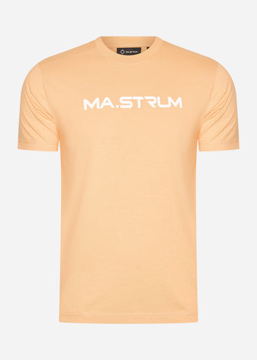 MA.Strum T-shirts Chest print tee - peach