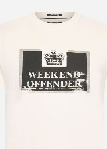 Weekend Offender T-shirts Bonpensiero - ivory