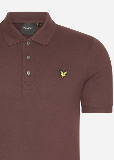 Lyle & Scott Polo's Plain polo shirt - deep mahogany