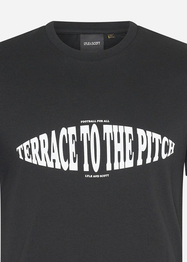 Lyle & Scott T-shirts Terrace graphic - jet black