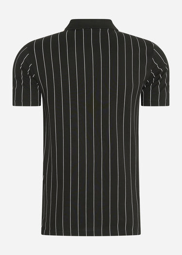 Fila Polo's Luckenwalde polo shirt - black bright white striped
