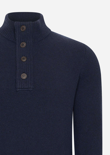 Barbour Truien Patch half zip - navy