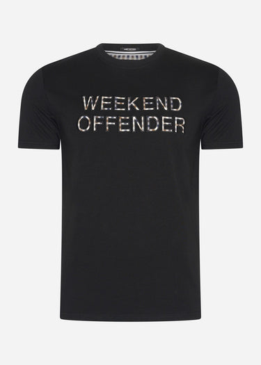 Weekend Offender T-shirts Tornaco - black mid house check