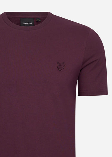 Lyle & Scott T-shirts Tonal eagle t-shirt - burgundy