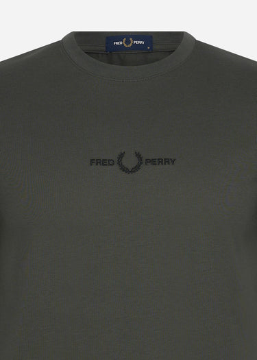 Fred Perry T-shirts Embroidered t-shirt - field green