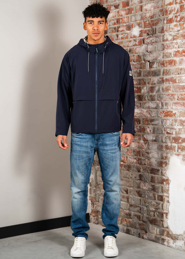 Aquascutum Jackets Shell sp hooded jacket - navy