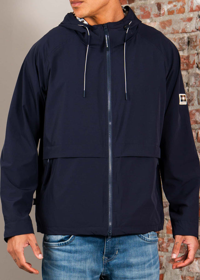 Aquascutum Jackets Shell sp hooded jacket - navy
