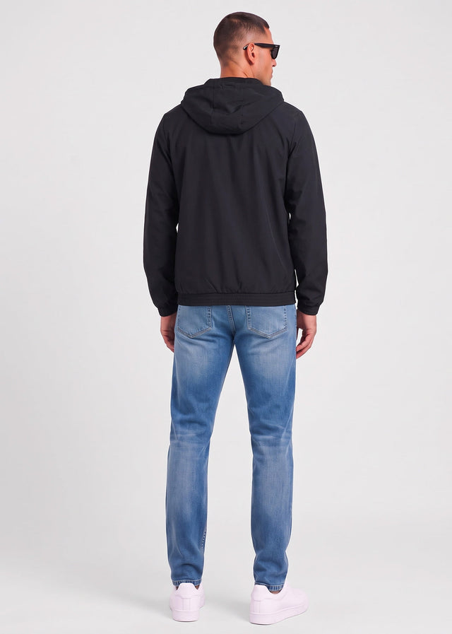 Sergio Tacchini Sweatjacken Carson ripstop stretch hoodie tracktop - black