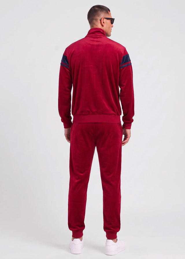 Sergio Tacchini Hosen Damarindo velour pants - tibetan red