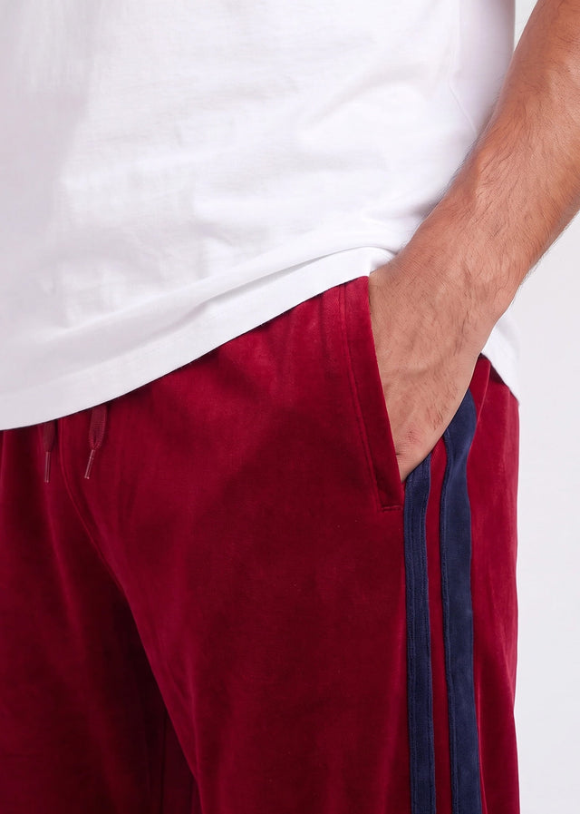 Sergio Tacchini Hosen Damarindo velour pants - tibetan red