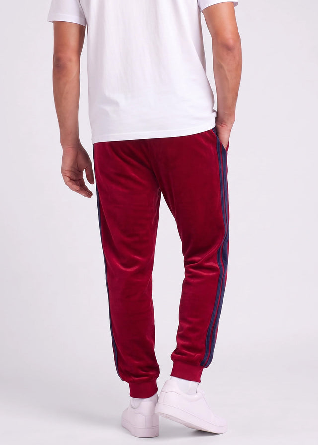 Sergio Tacchini Hosen Damarindo velour pants - tibetan red