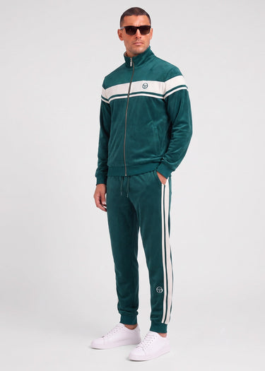 Sergio Tacchini Broeken Damarindo velour tracktop - pineneedle