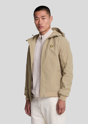 Lyle & Scott Jassen Fleece back softshell jacket - sage uniform
