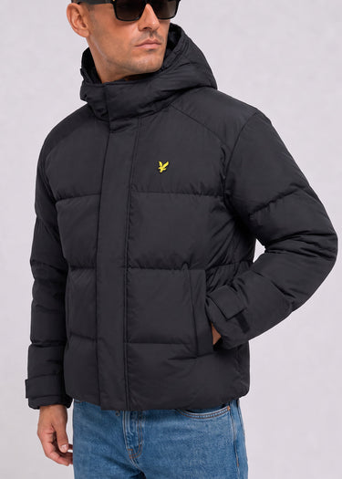 Lyle & Scott Jassen Hooded puffer jacket - jet black