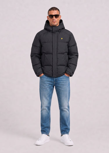 Lyle & Scott Jassen Hooded puffer jacket - jet black