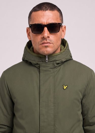 Lyle & Scott Jassen Padded fishtail parka - deep depths