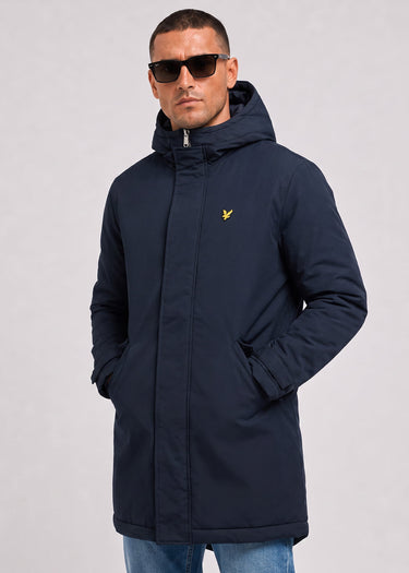 Lyle & Scott Jassen Padded fishtail parka - dark navy