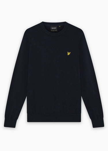 Lyle & Scott Truien Cotton merino crew neck jumper - dark navy