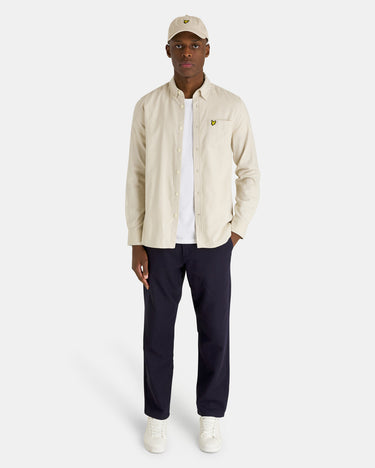 Lyle & Scott Overhemden Plain flannel shirt - cove