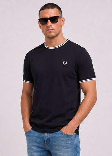 Fred Perry T-Shirts Twin tipped t-shirt - black