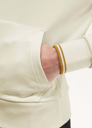 Fred Perry Hoodies Tipped hooded sweatshirt - oatmeal