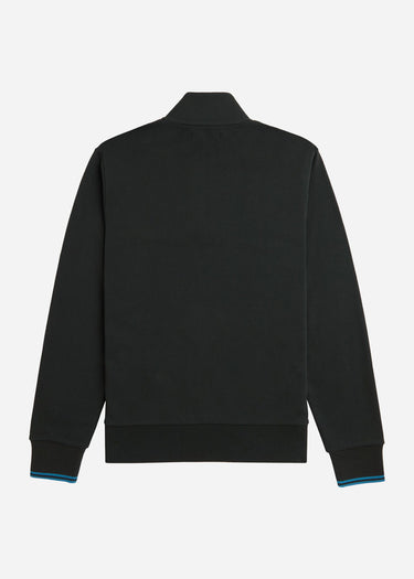 Fred Perry Truien Half zip sweatshirt - night green runaway bay ocean