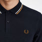 Fred Perry Polo's  Twin tipped Fred Perry shirt - navy snow white shsto 