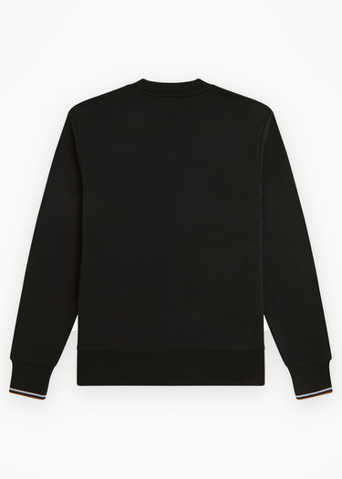 Fred Perry Truien Crew neck sweatshirt - night green dusky blue dark caramel