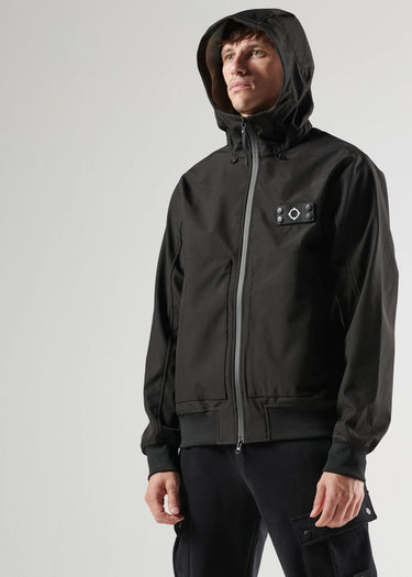 MA.Strum Jassen Infantry softshell hooded jacket - black