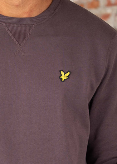 Lyle & Scott Truien Crew neck brushed sweatshirt - espresso
