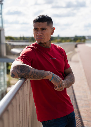 MA.Strum T-shirts Mastrum printed tee - carmine