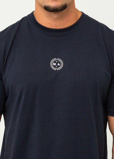 Marshall Artist T-shirts UK ism map t-shirt - navy