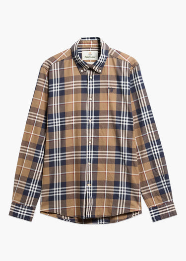 Barbour Shirts Barbour edger tailored checked shirt - stone