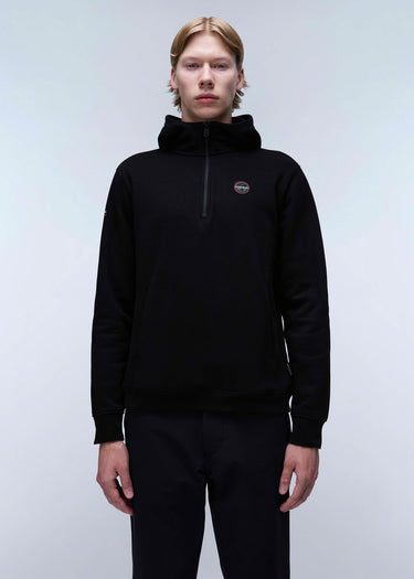 Napapijri Hoodies Badge halfzip hoodie - black