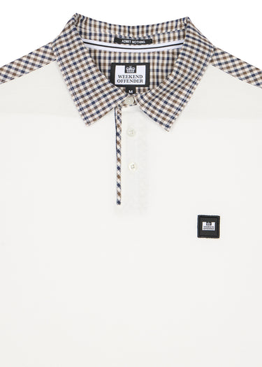 Weekend Offender Polo's Costa - winter white house check