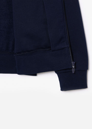 Lacoste Truien Brushed fleece zip through sweater - Navy