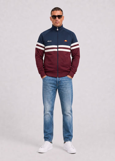 Ellesse Vesten Rimini track jacket - burgundy navy
